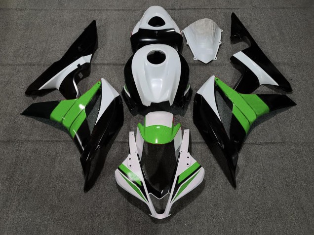 Nero Bianco & Verde 2007-2008 Honda CBR600RR Carene Moto Nero Bianco & Verde 2007-2008 Honda CBR600RR Carene Moto