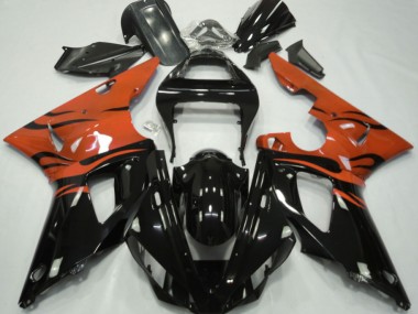 Nero Fiamma & Arancione 2000-2001 Yamaha R1 Carene Moto