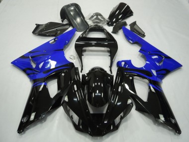 Nero Fiamma & Blu 2000-2001 Yamaha R1 Carene Moto