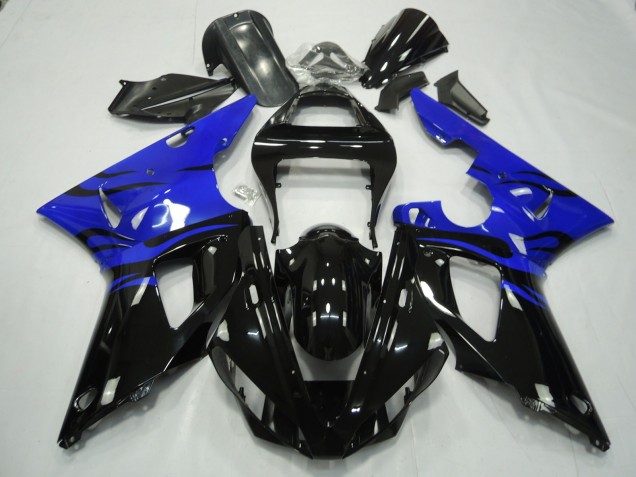 Nero Fiamma & Blu 2000-2001 Yamaha R1 Carene Moto Nero Fiamma & Blu 2000-2001 Yamaha R1 Carene Moto
