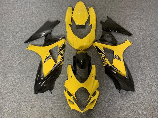 Nero & Giallo 2007-2008 Suzuki GSXR 1000 Carene Moto Nero & Giallo 2007-2008 Suzuki GSXR 1000 Carene Moto
