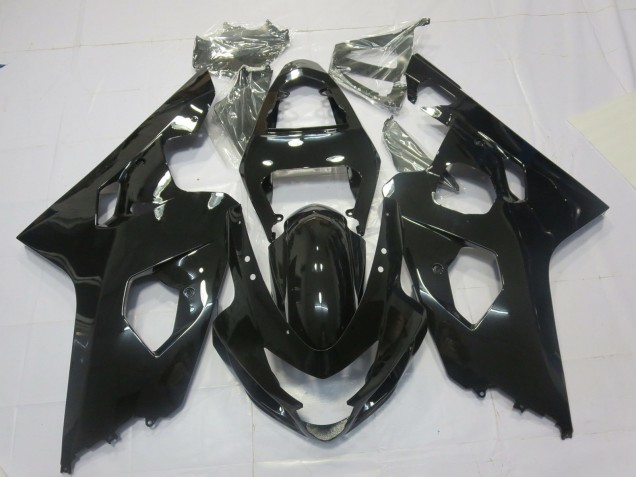 Nero Lucido 2004-2005 Suzuki GSXR 600-750 Carene Moto Nero Lucido 2004-2005 Suzuki GSXR 600-750 Carene Moto
