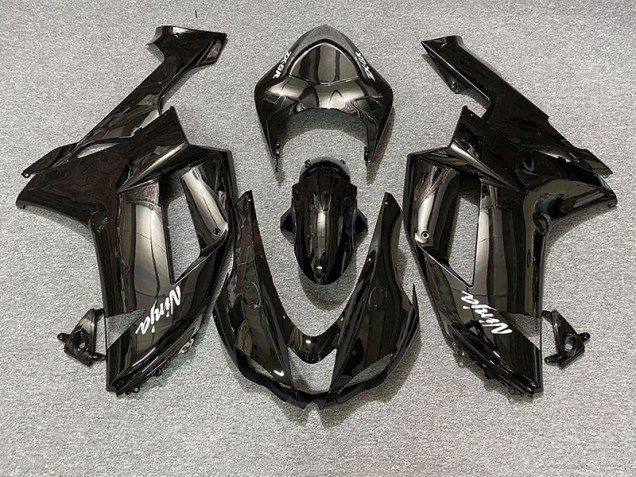 Nero Lucido 2007-2008 Kawasaki ZX6R Carene Moto Nero Lucido 2007-2008 Kawasaki ZX6R Carene Moto