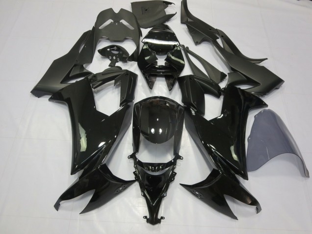 Nero Lucido 2008-2010 Kawasaki ZX10R Carene Moto Nero Lucido 2008-2010 Kawasaki ZX10R Carene Moto