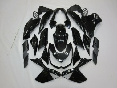Nero Lucido 2010-2013 Kawasaki Z1000 Carene Moto