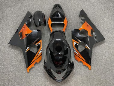 Nero Lucido & Arancione 2004-2005 Suzuki GSXR 600-750 Carene Moto