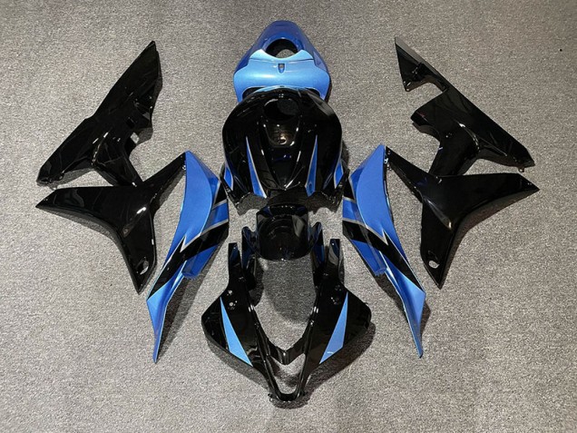 Nero Lucido & Azzurro 2007-2008 Honda CBR600RR Carene Moto Nero Lucido & Azzurro 2007-2008 Honda CBR600RR Carene Moto