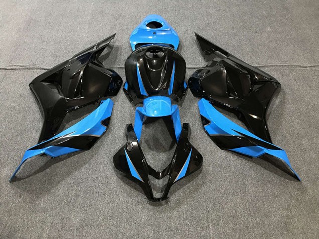 Nero Lucido & Azzurro Cielo 2009-2012 Honda CBR600RR Carene Moto Nero Lucido & Azzurro Cielo 2009-2012 Honda CBR600RR Carene Moto