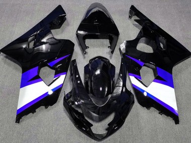 Nero Lucido & Blu 2004-2005 Suzuki GSXR 600-750 Carene Moto