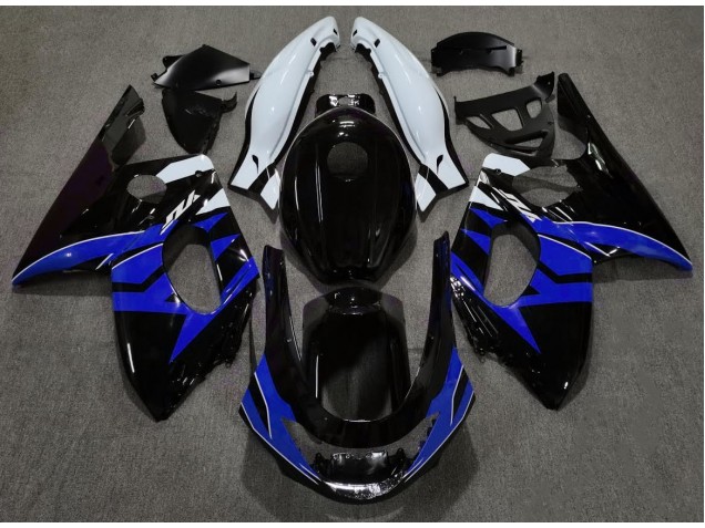 Nero Lucido Blu & Bianco 1998-2007 Yamaha YZF600 Carene Moto Nero Lucido Blu & Bianco 1998-2007 Yamaha YZF600 Carene Moto