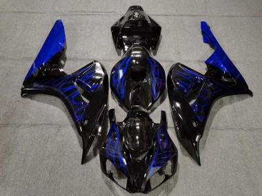 Nero Lucido Blu Fiamma 2006-2007 Honda CBR1000RR Carene Moto