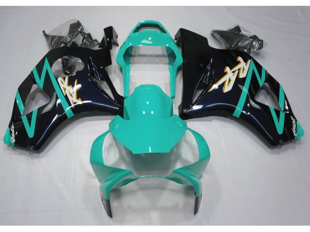 Nero Lucido & Ciano 2002-2003 Honda CBR954RR Carene Moto Nero Lucido & Ciano 2002-2003 Honda CBR954RR Carene Moto