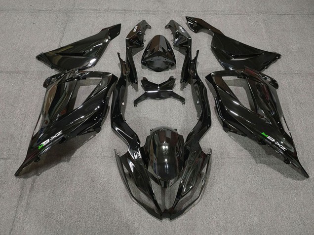 Nero Lucido Con Decalcomanie 2013-2018 Kawasaki ZX6R Carene Moto