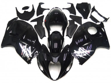 Nero Lucido Con Decalcomanie Argento 1997-2007 Suzuki GSXR 1300 Carene Moto