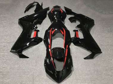 Nero Lucido Con Fodera Rossa 2017-2023 Honda CBR1000RR Carene Moto