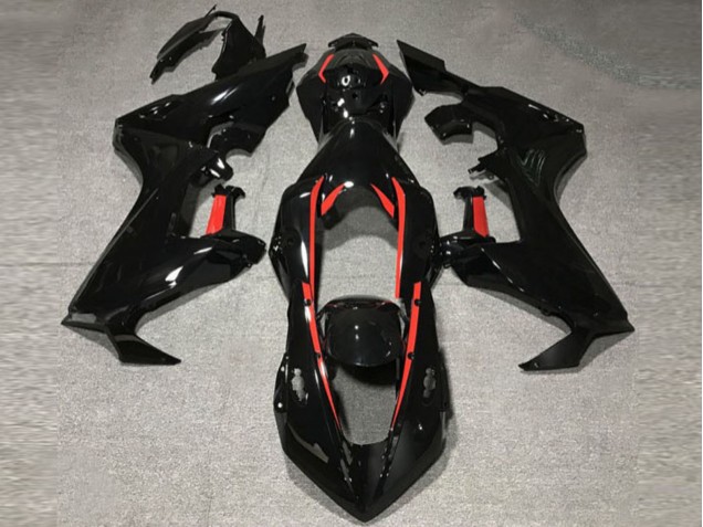 Nero Lucido Con Fodera Rossa 2017-2023 Honda CBR1000RR Carene Moto Nero Lucido Con Fodera Rossa 2017-2023 Honda CBR1000RR Carene Moto