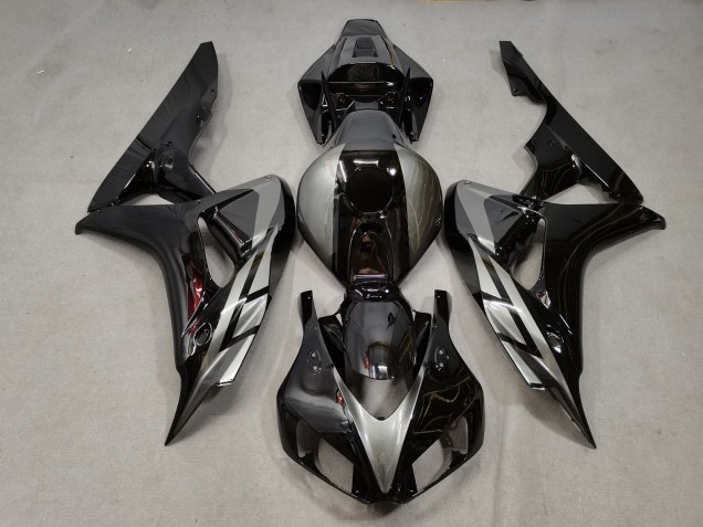 Nero Lucido Con Grigio 2006-2007 Honda CBR1000RR Carene Moto Nero Lucido Con Grigio 2006-2007 Honda CBR1000RR Carene Moto