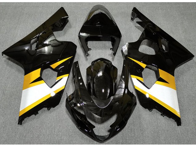 Nero Lucido & Giallo 2004-2005 Suzuki GSXR 600-750 Carene Moto Nero Lucido & Giallo 2004-2005 Suzuki GSXR 600-750 Carene Moto