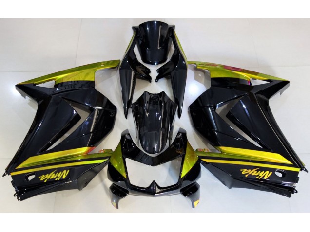 Nero Lucido & Giallo 2008-2012 Kawasaki Ninja 250 Carene Moto Nero Lucido & Giallo 2008-2012 Kawasaki Ninja 250 Carene Moto