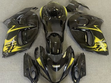 Nero Lucido & Giallo 2008-2020 Suzuki GSXR 1300 Carene Moto
