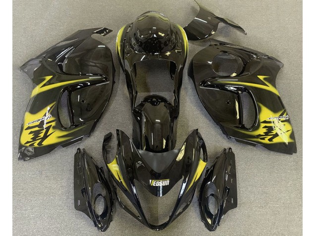 Nero Lucido & Giallo 2008-2020 Suzuki GSXR 1300 Carene Moto Nero Lucido & Giallo 2008-2020 Suzuki GSXR 1300 Carene Moto