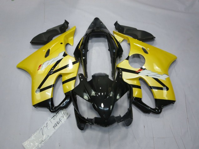 Nero Lucido Giallo Perla 2004-2007 Honda CBR600 F4i Carene Moto Nero Lucido Giallo Perla 2004-2007 Honda CBR600 F4i Carene Moto