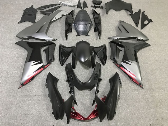 Nero Lucido & Grigio Opaco 2011-2024 Suzuki GSXR 600-750 Carene Moto Nero Lucido & Grigio Opaco 2011-2024 Suzuki GSXR 600-750 Carene Moto