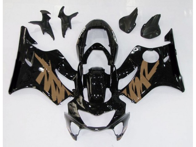 Nero Lucido & Marrone 1999-2000 Honda CBR600 F4 Carene Moto