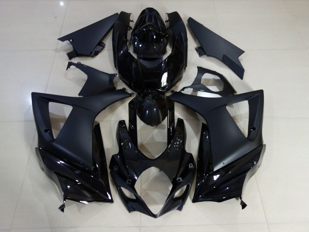 Nero Lucido & Opaco 2007-2008 Suzuki GSXR 1000 Carene Moto Nero Lucido & Opaco 2007-2008 Suzuki GSXR 1000 Carene Moto