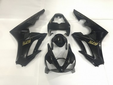 Nero Lucido & Oro 2009-2012 Triumph Daytona 675 Carene Moto