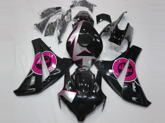Nero Lucido & Rosa 2008-2011 Honda CBR1000RR Carene Moto Nero Lucido & Rosa 2008-2011 Honda CBR1000RR Carene Moto