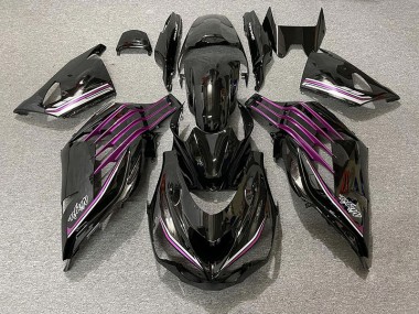Nero Lucido & Rosa 2012-2021 Kawasaki ZX14R Carene Moto