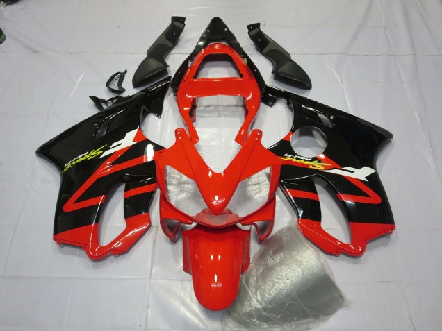 Nero Lucido & Rosso 2001-2003 Honda CBR600 F4i Carene Moto Nero Lucido & Rosso 2001-2003 Honda CBR600 F4i Carene Moto