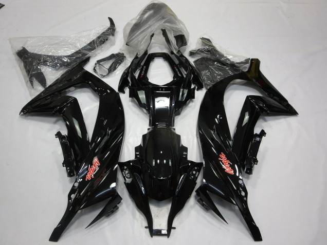 Nero Lucido Rosso 2011-2015 Kawasaki ZX10R Carene Moto Nero Lucido Rosso 2011-2015 Kawasaki ZX10R Carene Moto