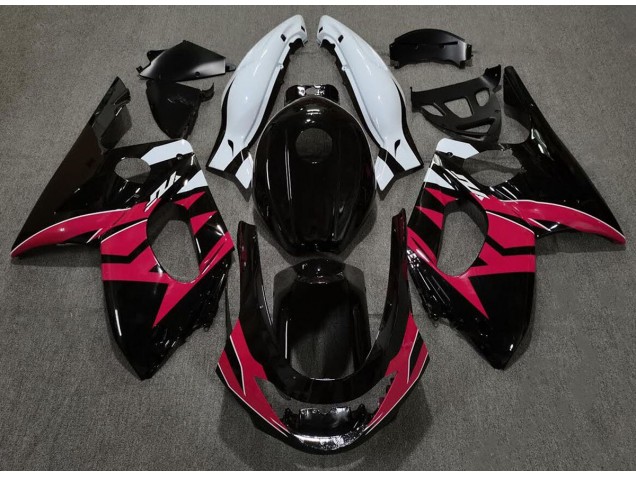 Nero Lucido Rosso & Bianco 1998-2007 Yamaha YZF600 Carene Moto Nero Lucido Rosso & Bianco 1998-2007 Yamaha YZF600 Carene Moto