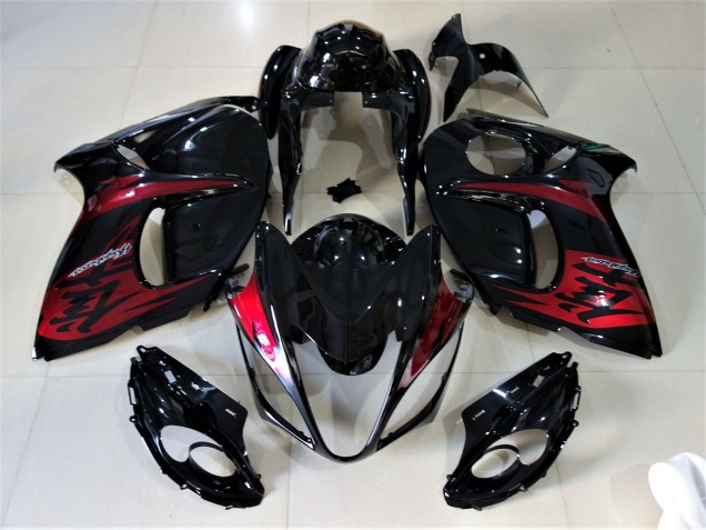 Nero Lucido & Rosso Caramello 2008-2020 Suzuki GSXR 1300 Carene Moto Nero Lucido & Rosso Caramello 2008-2020 Suzuki GSXR 1300 Carene Moto
