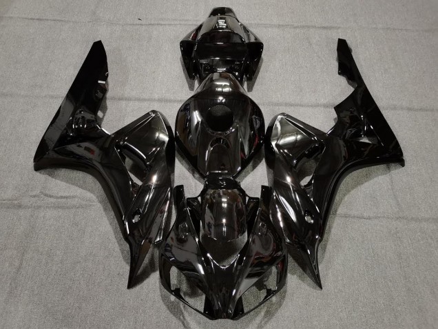 Nero Lucido Semplice 2006-2007 Honda CBR1000RR Carene Moto Nero Lucido Semplice 2006-2007 Honda CBR1000RR Carene Moto