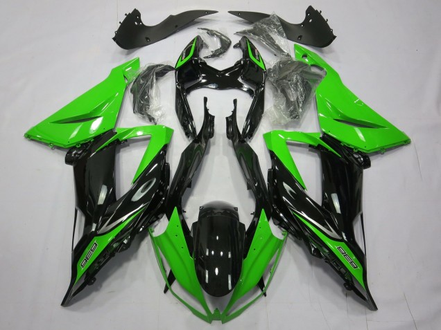 Nero Lucido Tinta Unita Verde 2013-2018 Kawasaki ZX6R Carene Moto Nero Lucido Tinta Unita Verde 2013-2018 Kawasaki ZX6R Carene Moto