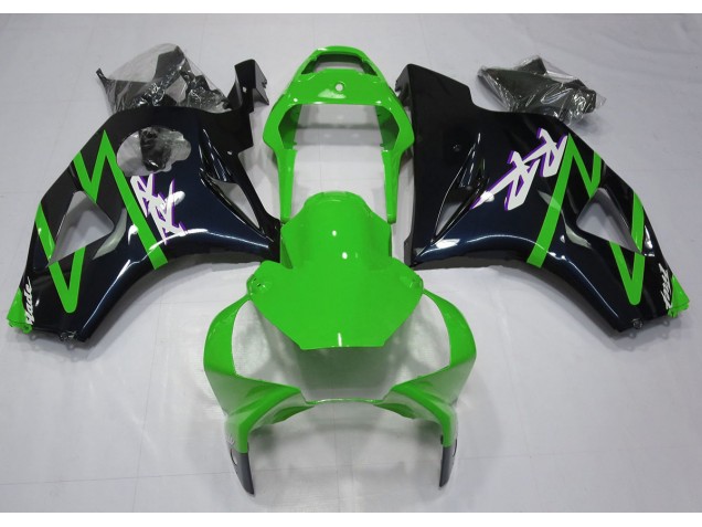 Nero Lucido & Verde 2002-2003 Honda CBR954RR Carene Moto Nero Lucido & Verde 2002-2003 Honda CBR954RR Carene Moto