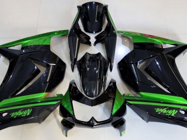 Nero Lucido & Verde 2008-2012 Kawasaki Ninja 250 Carene Moto