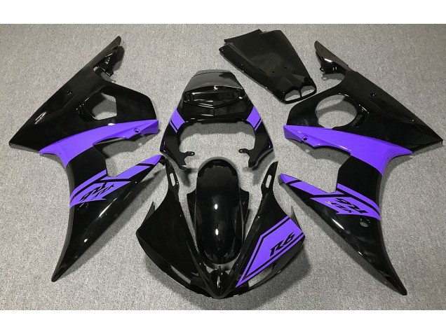 Nero Lucido & Viola 2003-2004 Yamaha R6 Carene Moto Nero Lucido & Viola 2003-2004 Yamaha R6 Carene Moto