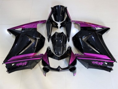 Nero Lucido & Viola 2008-2012 Kawasaki Ninja 250 Carene Moto