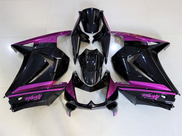Nero Lucido & Viola 2008-2012 Kawasaki Ninja 250 Carene Moto Nero Lucido & Viola 2008-2012 Kawasaki Ninja 250 Carene Moto