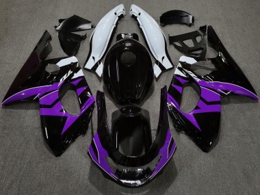 Nero Lucido Viola & Bianco 1998-2007 Yamaha YZF600 Carene Moto