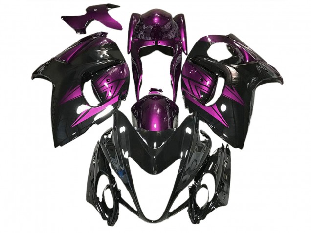 Nero Lucido & Viola Intenso 2008-2020 Suzuki GSXR 1300 Carene Moto Nero Lucido & Viola Intenso 2008-2020 Suzuki GSXR 1300 Carene Moto