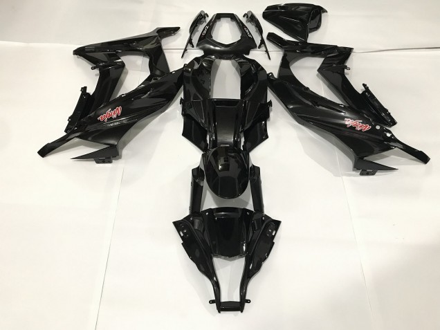 Nero Metallizzato 2009-2012 Kawasaki ZX6R Carene Moto Nero Metallizzato 2009-2012 Kawasaki ZX6R Carene Moto