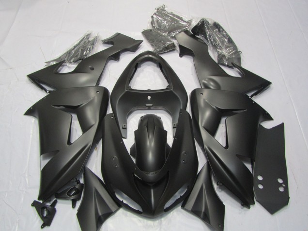 Nero Opaco 2006-2007 Kawasaki ZX10R Carene Moto Nero Opaco 2006-2007 Kawasaki ZX10R Carene Moto