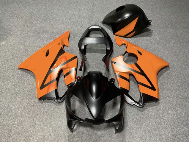 Nero Opaco & Arancione 2001-2003 Honda CBR600 F4i Carene Moto Nero Opaco & Arancione 2001-2003 Honda CBR600 F4i Carene Moto