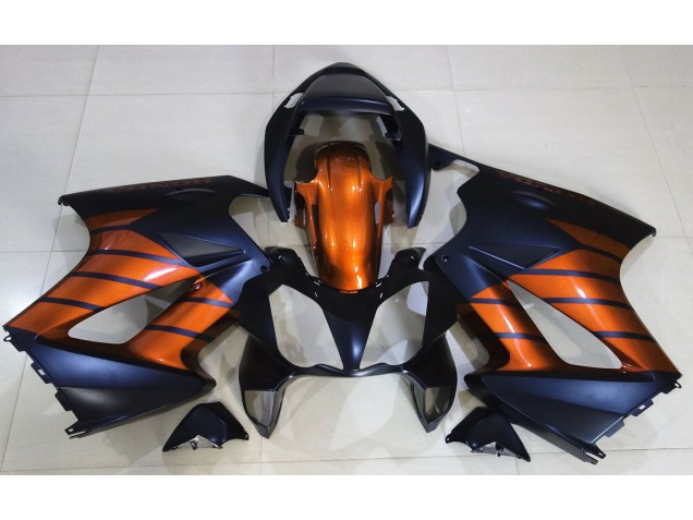 Nero Opaco & Arancione 2002-2012 Honda VFR800 Carene Moto Nero Opaco & Arancione 2002-2012 Honda VFR800 Carene Moto