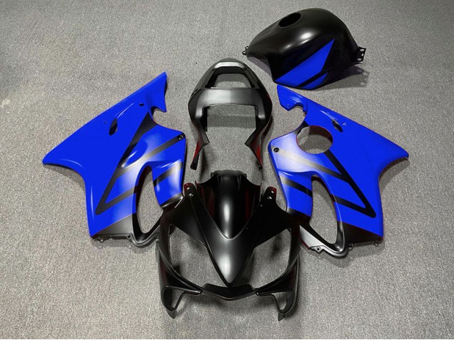 Nero Opaco & Blu 2001-2003 Honda CBR600 F4i Carene Moto Nero Opaco & Blu 2001-2003 Honda CBR600 F4i Carene Moto